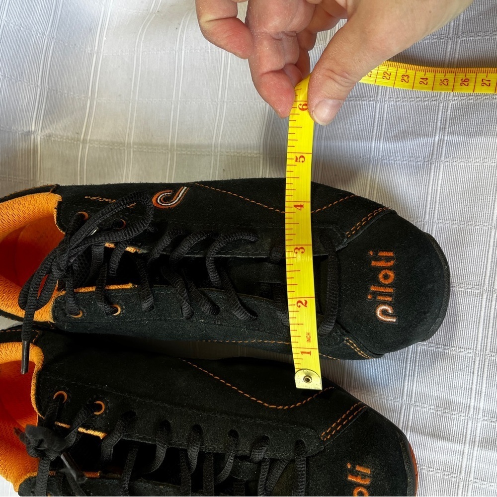 Piloti Prototipo Black and Orange Suede Driving Shoes Men's 6.5 Racecar Quality - Picture 12 of 13